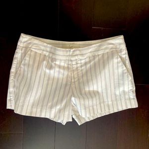 Joie Ivory blue stripes Shorts Size 2